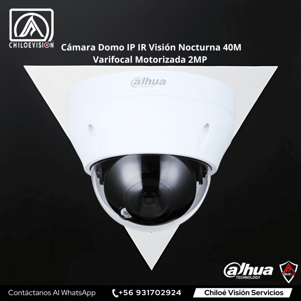 Cámara de Seguridad Domo IP con Visión Nocturna IR 40M en Chiloé