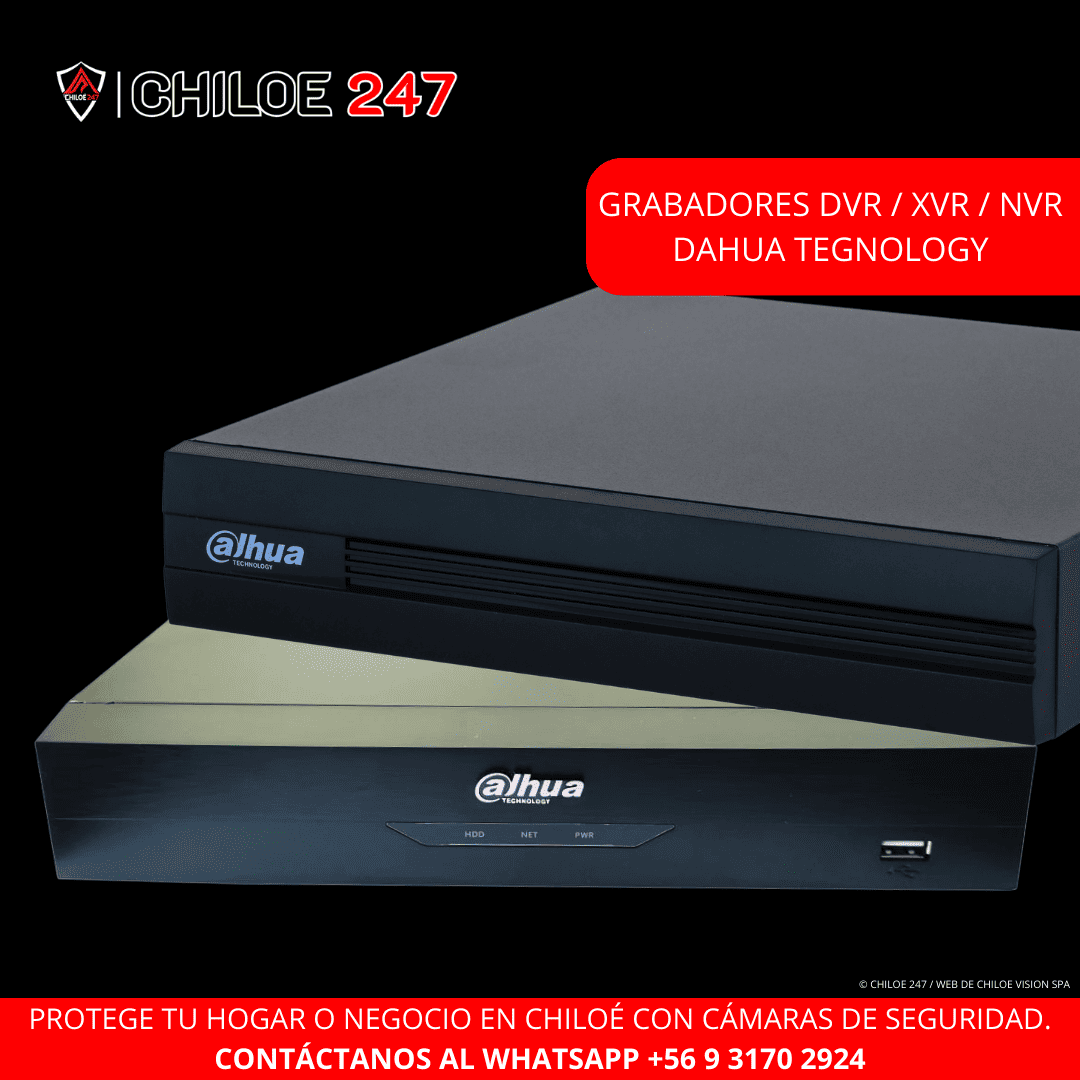 Grabadores DVR XVR NVR Dahua en Chiloe