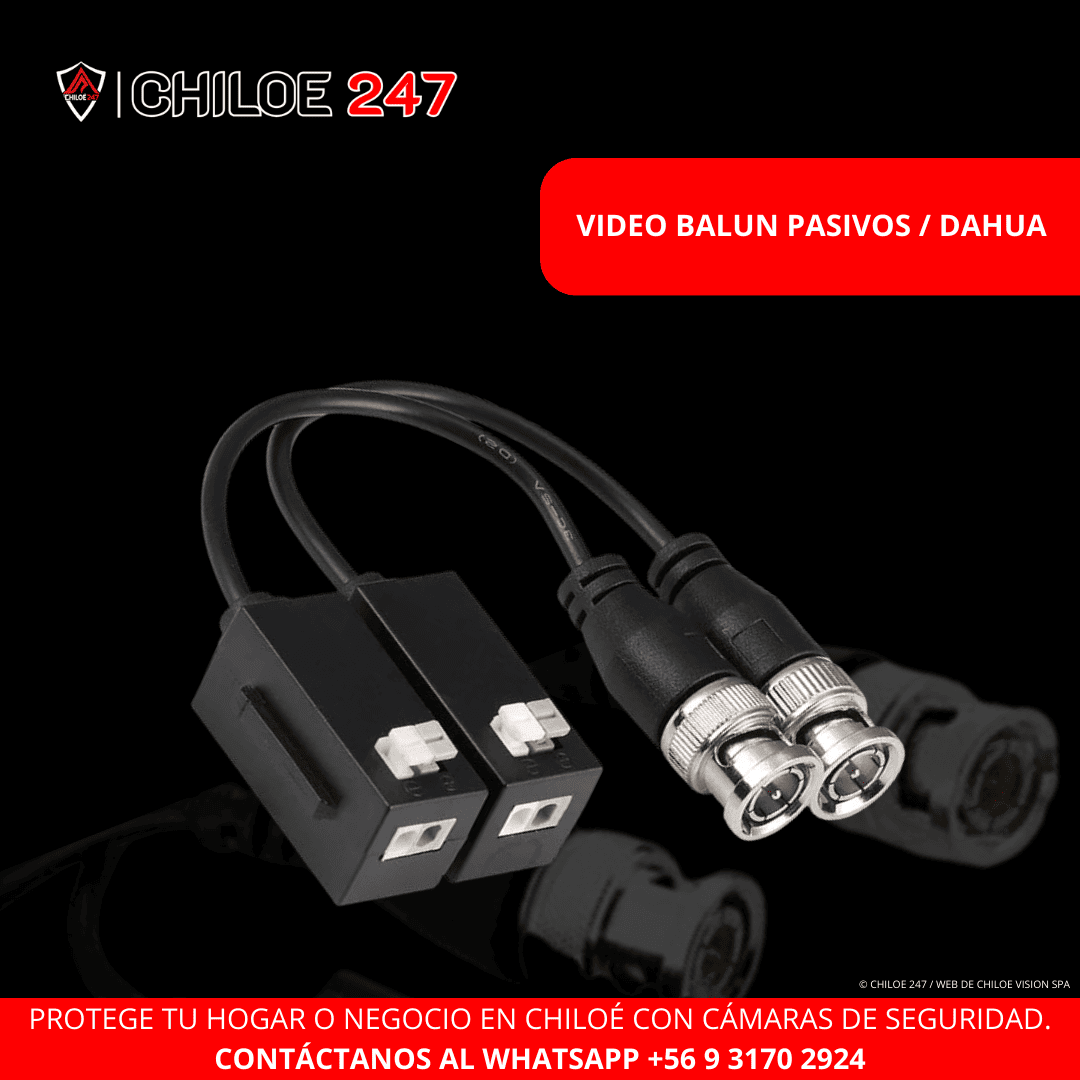 VIDEO BALUN PASIVO/ DAHUA EN CHILOE