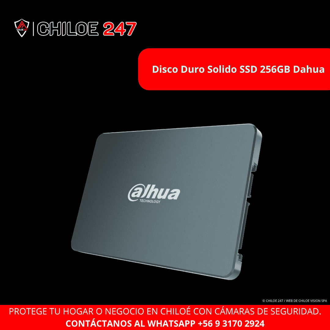 Disco Duro Sólido SSD 256GB CCTV en Chiloé