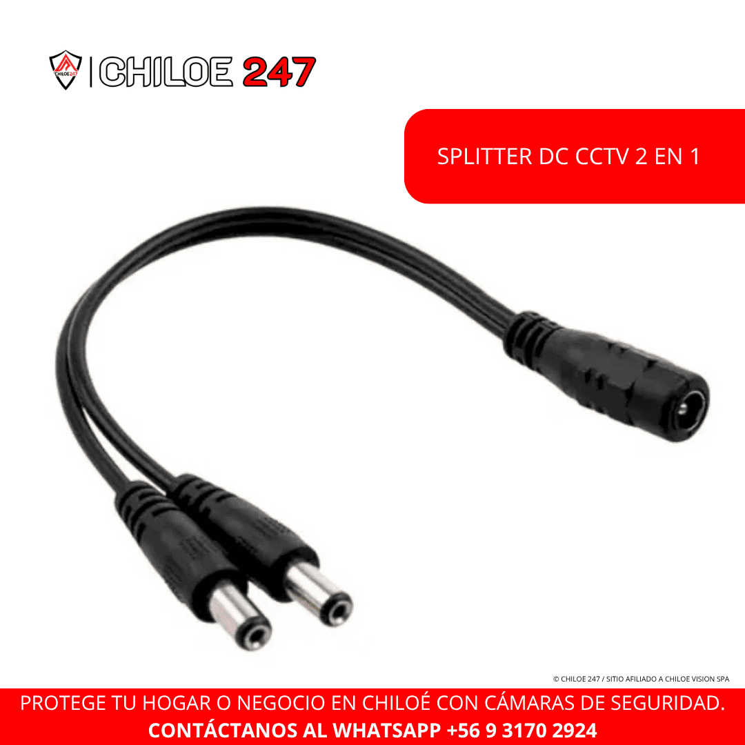 Splitter CCTV 2 en 1 en Chiloé