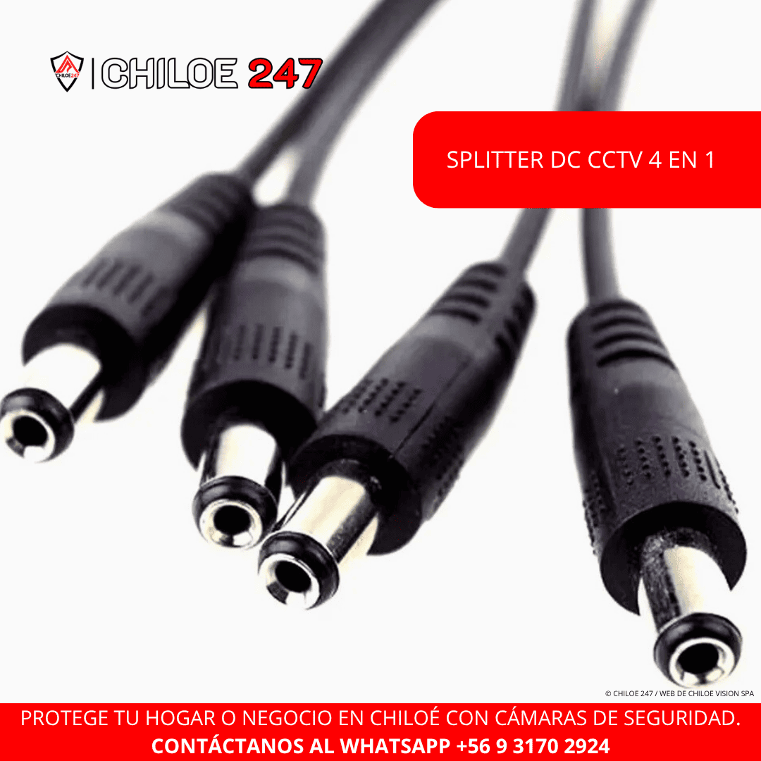 Splitter CCTV 4 en 1 en Chiloe