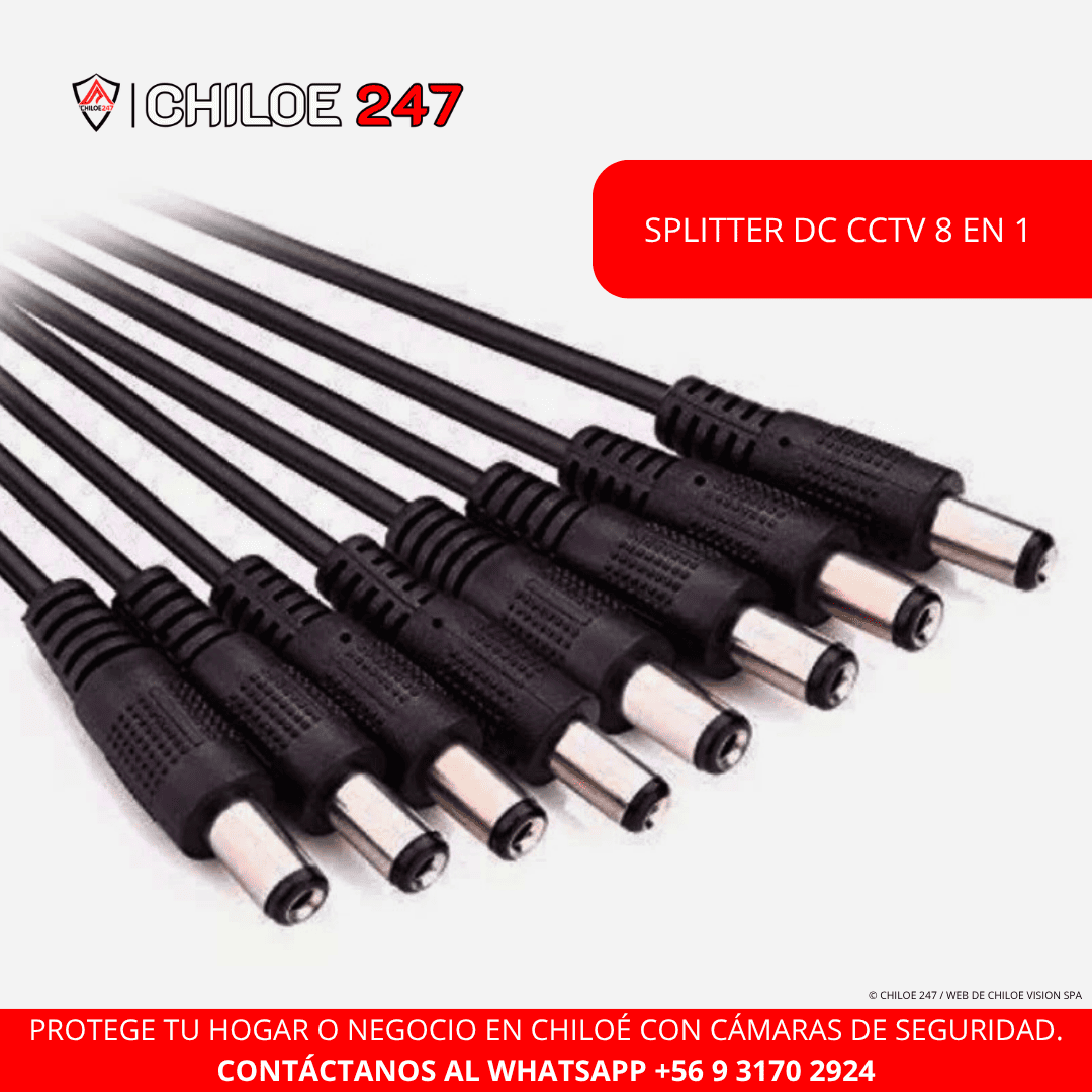 Splitter CCTV 8 en 1 en Chiloe