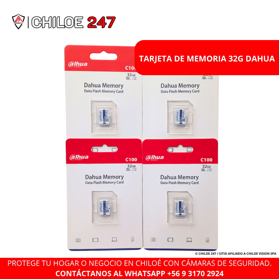 TARJETAS DE MEMORIA SD 32G DAHUA EN CHILOE
