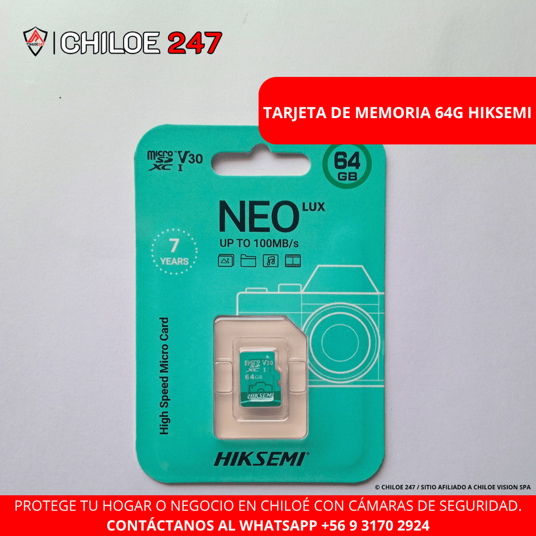 Tarjeta de memoria 64g HIKSEMI en Chiloe