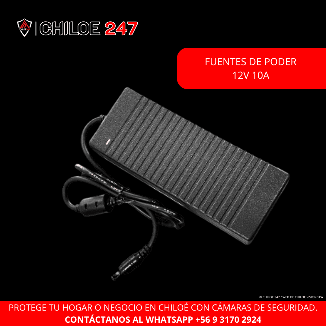 Fuentes de poder  12V 10A dahua Chiloe