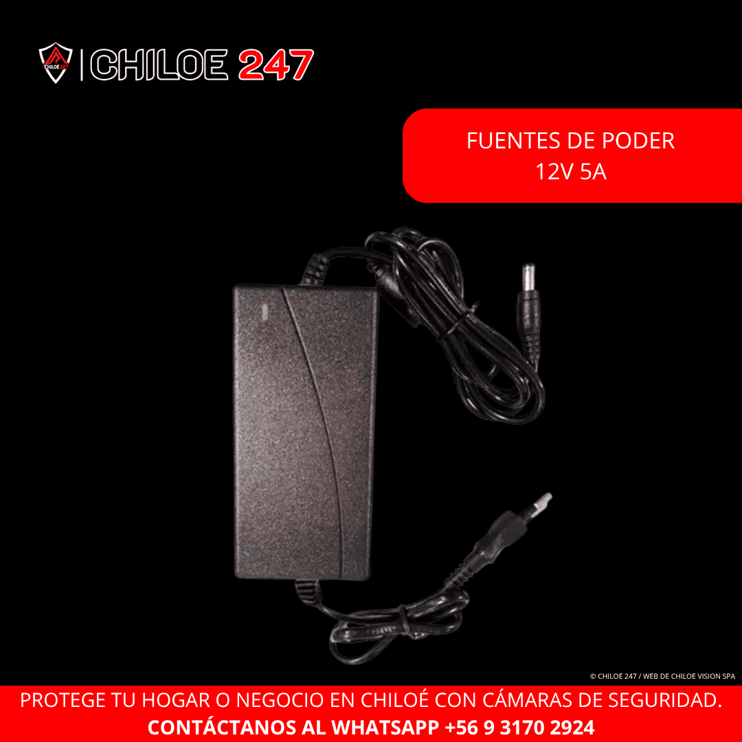 fuentes de poder  12v 5a dahua en Chiloe
