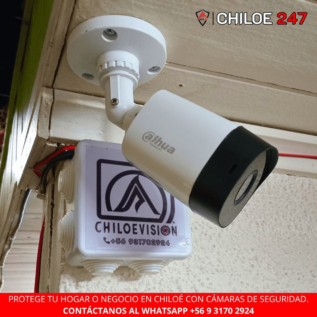 Instalacion de camaras de seguridad analogas dahua en Chiloe 247 / Chiloe Vision