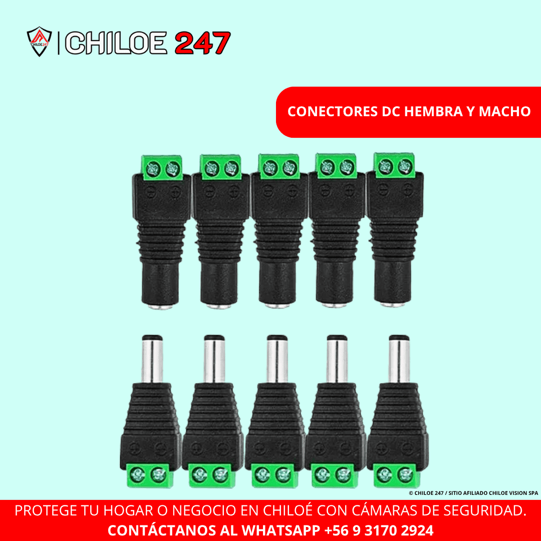 Conectores dc Hembra Y Macho en Chiloe