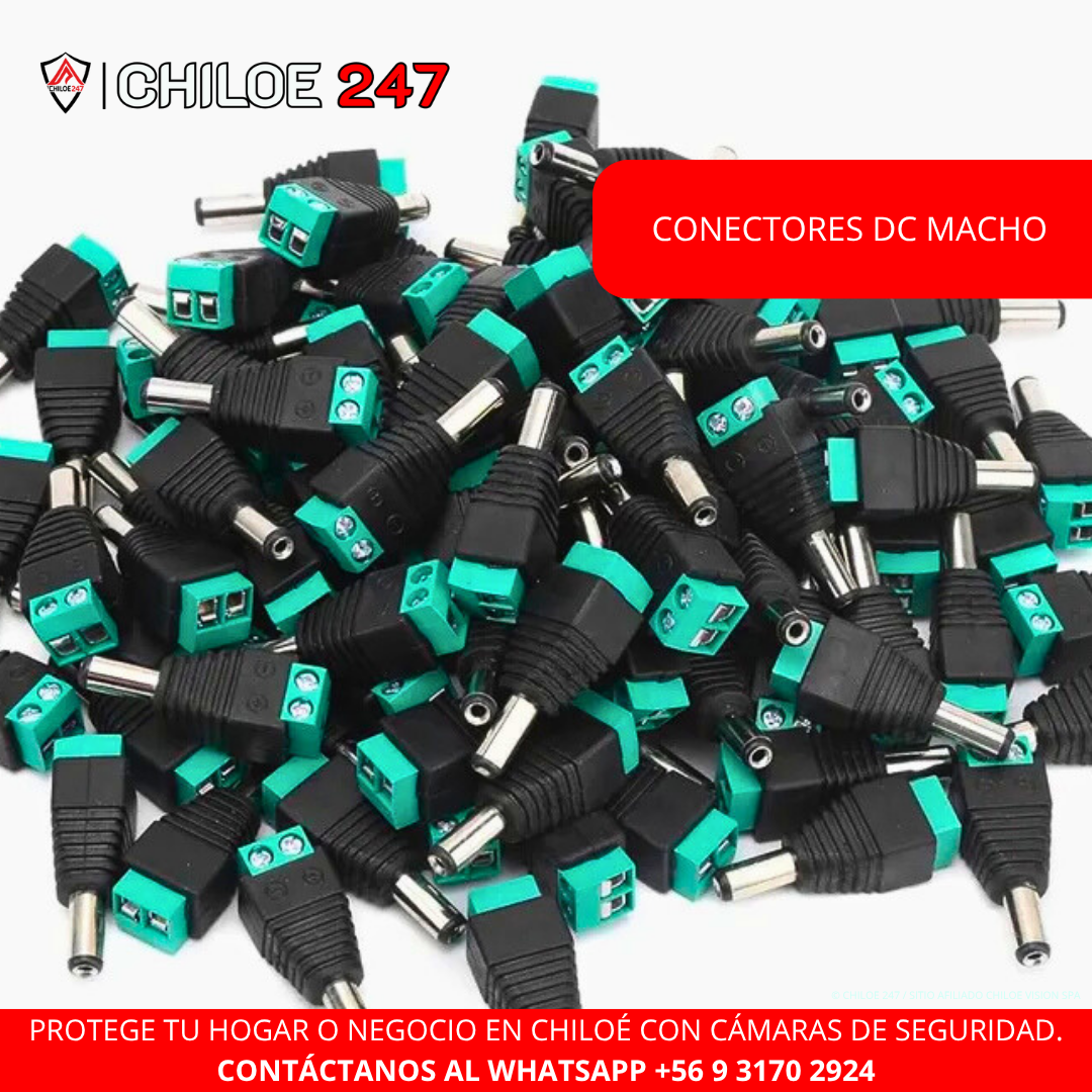CONECTOR DC MACHO EN CHILOE