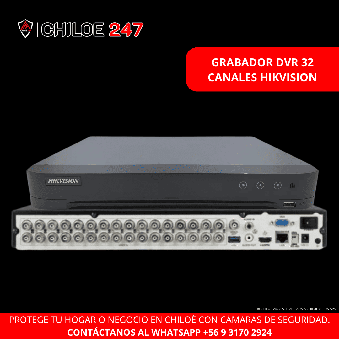 Dvr 32 canales hikvision en Chiloe