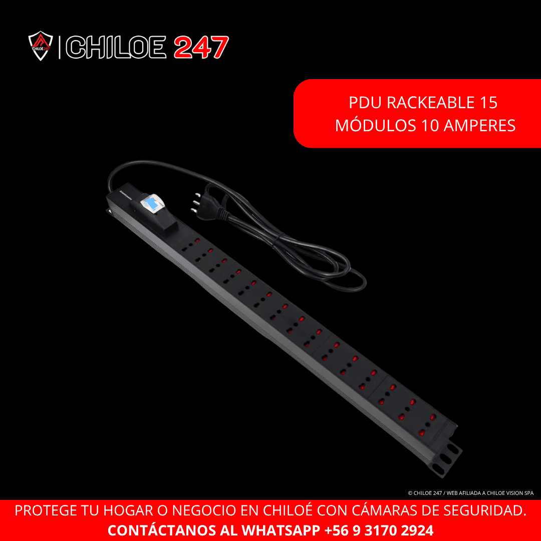 PDU Rackeable 15 Enchufes en Chiloe